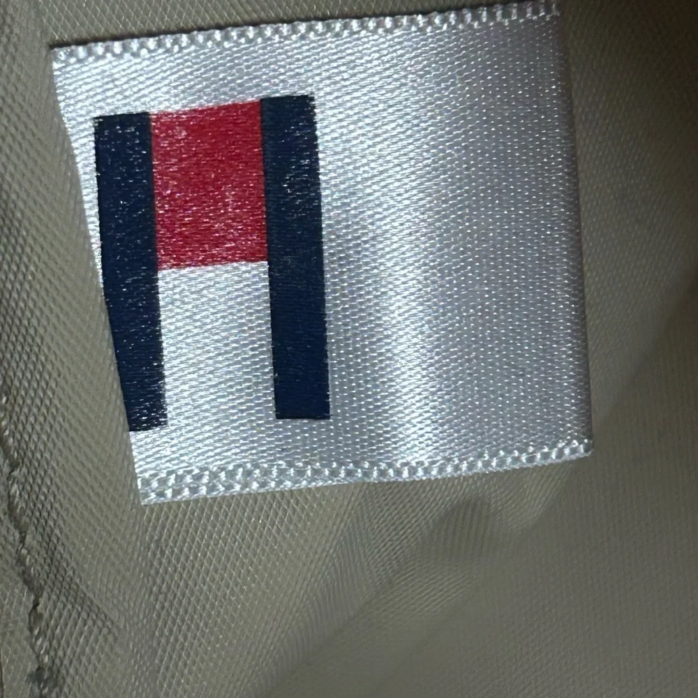 Tommy Hilfiger Vintage Backpack Y2K Tan Red School BTS College Book Bag Colorful